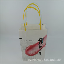 Fashion Shopping Paper Bag White Kraft Bag with Custom Logo